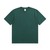 Kaos Pria 230g Katun Combed Solid Hip Hop O-Neck Lengan Pendek Longgar Desain Polos Sablon Cepat Kering Tahan Aus