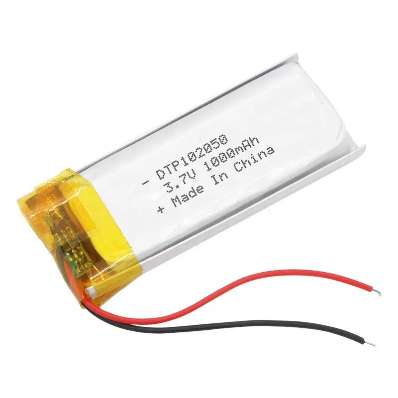 102050 Li-Ion lipo rechargeable battery 3.7 V 1000mah Lithium Polymer Battery