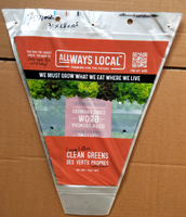 Sac en plastique triangulaire personnalisé avec logo, pour légumes, avec trous de ventilation, emballage transparent pour légumes à feuilles fraîches