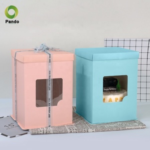 Bán Buôn Tùy Chỉnh Kích Thước Biểu Tượng Giáng Sinh Bánh <span class=keywords><strong>Pop</strong></span> Hộp PET Bánh Hộp Bán Buôn Với Cửa Sổ Rõ Ràng - Product Image 2