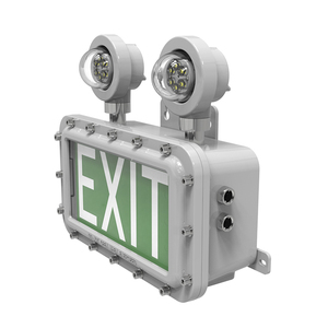 Luminaria de Emergencia de Doble Cabezal a Prueba de Explosiones, Montada en Pared, con Batería, Certificación IECEx ATEX, Precio de Fábrica - Product Image 2