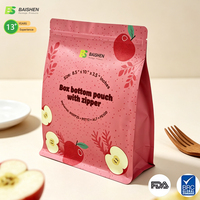 Pochette à collation personnalisée, imprimée, finition mate, résistante à l'humidité, antistatique, de qualité supérieure, à fond stable