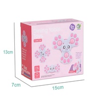 Jouets de bain pour bébé Portable Early Learning Trois pièces Baby Spinner Toy avec ventouse pour bébé Jouets