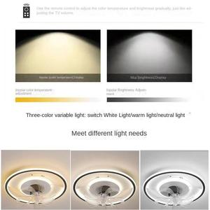 Ventiladores de Techo LED Modernos con Control Remoto, Lámpara de Alto Brillo para Iluminación Interior, para Sala de Estar, Dormitorio y Decoración del Hogar, Hoteles - Product Image 4