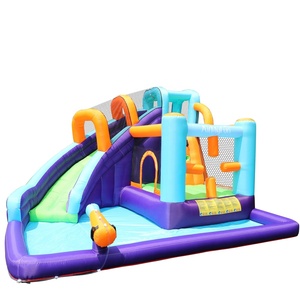 Combo Cầu Trượt Nước Bơm Hơi Cầu Trượt Thiết Kế Mới Airmyfun Air Bouncy Castle Cho Trẻ Em - Product Image 1