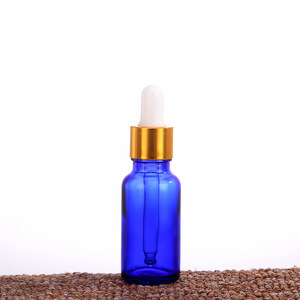 Customized High Quality 15ml 20ml 30ml Glass Blue Perfume Essential Oils Bottles Dropper <b>Pump</b> Sprayer Silk Screen Printed - Product Image 2