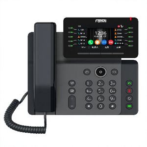 Téléphone IP professionnel intelligent V65 avec écran couleur 4,3 pouces, antibactérien, Wi-Fi double bande, 45 touches DSS, téléphone de bureau SIP VoIP - Product Image 1