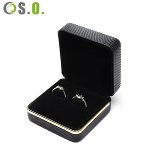Cajas de Embalaje de Joyería Premium Personalizadas Negras, Cajas de Pintura para Hornear para Collares, Pulseras, Anillos, Pendientes, Caja de Joyería con Borde Dorado - Product Image 4