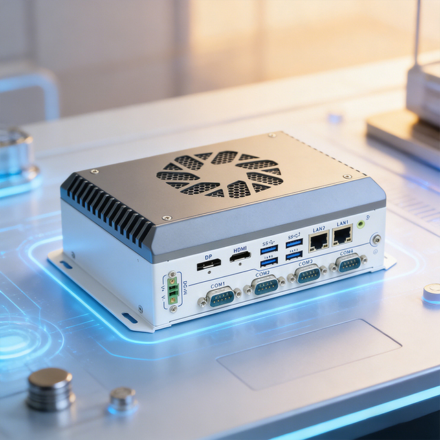 Shock and Vibration-resistant Fanless Industrial Box PC Rugged Edge AI Computer for Mobile Robots and Harsh Environments