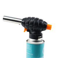 Briquet à gaz butane portable pour soudage, torche à flamme pour le camping et la randonnée, ODM pris en charge pour une utilisation en cuisine