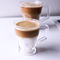 Grosir gelas kopi kreatif sederhana terlaris cangkir minum Set gelas jus desainer untuk restoran gelas