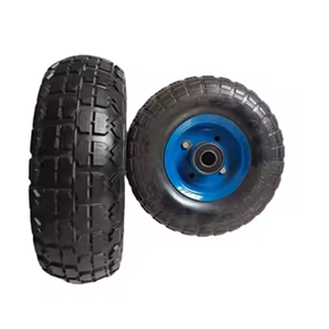 Roue en caoutchouc solide de 10*3.50-4 pouces bon marché et durable avec rayon en métal pour chariots à outils de camion à main de brouette - Product Image 4