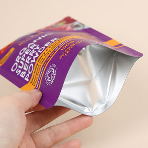 Kunden spezifische Baggies Stand Up Pouch Lebensmittel verpackungs beutel Zip Lock Aluminium folie Plastiktüten Snack verpackungs beutel Pulver verpackung - Product Image 3