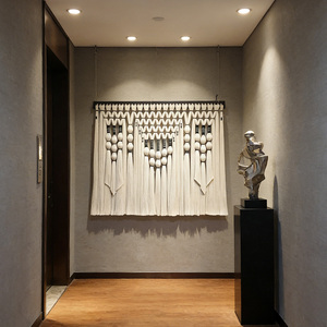 Décoration bohème, boule en macramé blanche, pompon, décoration murale pour hôtel, chambre à coucher, têtes <span class=keywords><strong>de</strong></span> <span class=keywords><strong>lit</strong></span> - Product Image 5