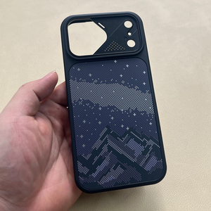 Custodia per <span class=keywords><strong>iPhone</strong></span> con Stampa Opaca Multicolore e Protezione Fotocamera in Metallo, Antiurto, per Serie <span class=keywords><strong>iPhone</strong></span> - Product Image 1