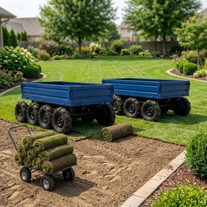 Mini Dumper Elettrico Compatto con Telecomando, Veicolo da Trasporto Fuoristrada per Fattoria, Carrello Ribaltabile Idraulico per Serra - Product Image 5