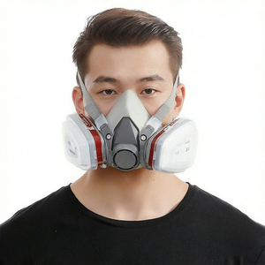 Masque de bonne qualité pour la respiration, demi-masque respiratoire pour la peinture, la rénovation, le formaldéhyde, les pesticides et les gaz chimiques - Product Image 1