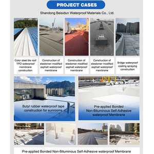 Hiện đại thân thiện với môi vật liệu chống thấm công nghiệp 1.5/2/3/4mm SBS tấm tự dính nhựa đường bitum màng chống thấm - Product Image 5