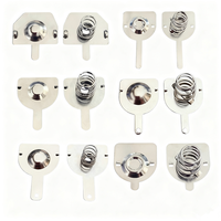 Clip à ressort pour batterie 18650 en laiton nickelé personnalisé OEM, connecteur à ressort pour batterie 18650 pour batterie externe portable