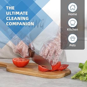 ถุงมือพลาสติกแบบใช้แล้วทิ้งขนาดเหมาะกับการจัดการอาหารในบ้านทำอาหาร - Product Image 5