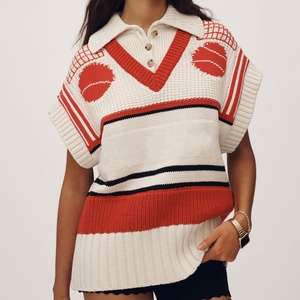 Áo len đan tay nữ, áo gile ngắn, áo ba lỗ, áo len không tay nữ - Product Image 1