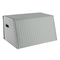 Organisateur de coffre de voiture en cuir, nouveau design matelassé en diamant, grande capacité, boîte de rangement pratique pliable pour voiture