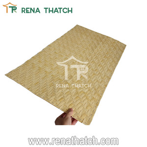 Panneaux de revêtement en rotin tissé artificiel pour mur et <span class=keywords><strong>plafond</strong></span>, <span class=keywords><strong>mat</strong></span>ériau de décoration, rouleau de tissage en rotin synthétique - Product Image 5