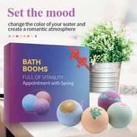 Coffret Cadeau de Boules de Bain Effervescentes Artisanales et Naturelles OEM avec Riches Bulles Aromathérapeutiques pour un Bain Amusant - 80g*8pcs/boîte
