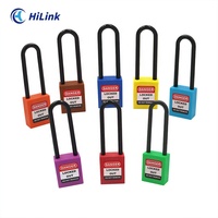 Isolation de haute qualité bleu foncé Pad Lock 76mm de long manille en plastique cadenas de sécurité clé principale usine Stock caractéristique Durable