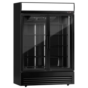 GGM Gastro Beverage <b>Refrigerator</b> - 880 Liters - with 2 Glass Doors & Advertising Display - Product Image 4