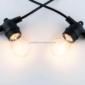 Ip65 S14 10m 15m E26/E27 LED Festoon ánh sáng trắng ấm <span class=keywords><strong>Dimmable</strong></span> 3-năm bảo hành cho đám cưới & giáng sinh trang trí kỳ nghỉ - Product Image 1