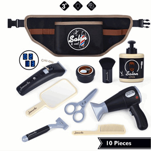 Jeu de Rôle pour Enfants 10 Pièces - Kit Coiffeur Barbier Éducatif pour Filles et Garçons - Outils de Coiffure pour l'École Maternelle - Product Image 2