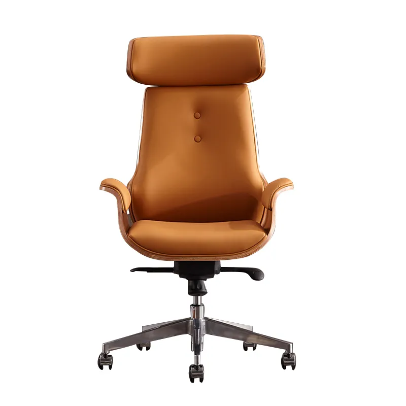 Sedia in vera pelle per ufficio di fascia alta, sedia girevole per capo Business, sedia per Computer regolabile in altezza
