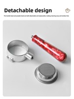 Porte-filtre à café sans fond en acier inoxydable à double bec de 58 mm, panier 2 tasses pour Breville Oracle Oracle Touch Dual Boiler