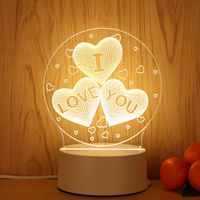 Lampe Illusion 3d Led Custom Room Décorative Enfants Usb Acrylique 3d Led Veilleuse Lampe de Table 3d Veilleuse pour Enfants Cadeau