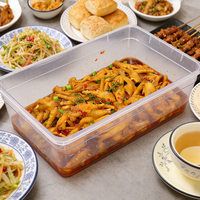 Wadah Makanan Ukuran Khusus, Aman untuk Kontak Makanan, Tahan Panas Lama, Bahan PC, Ukuran 1/1, Laris, Wadah GN untuk Dapur Dingin