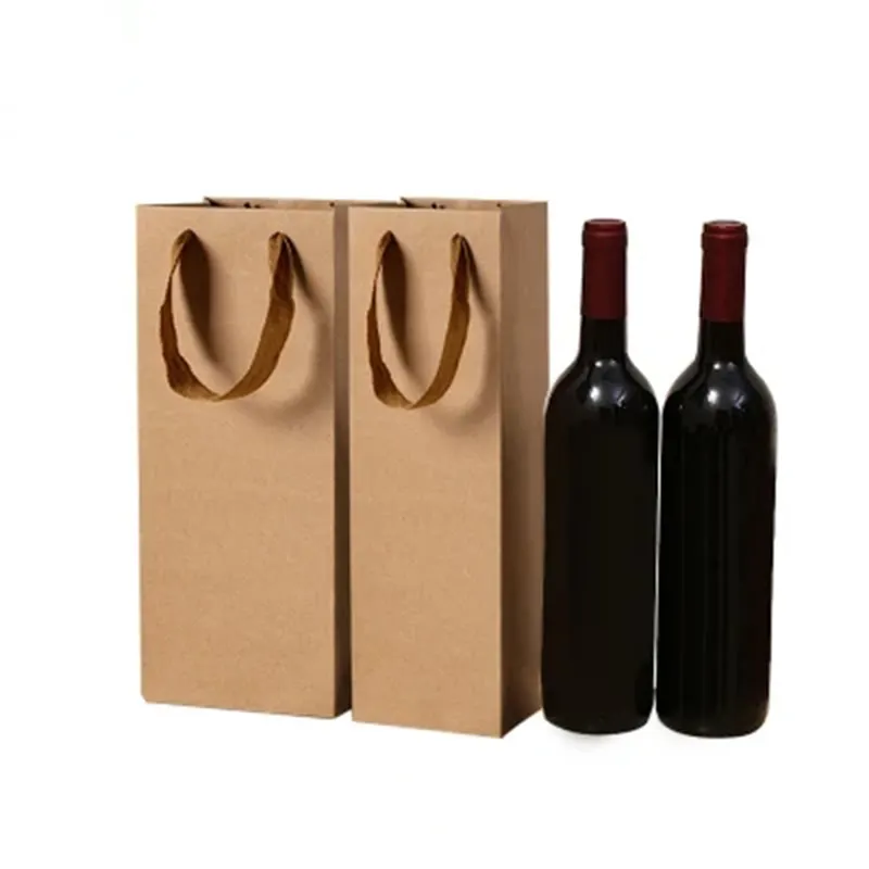 공장 OEM/ ODM 맞춤형 디자인 와인 선물 병 종이 가방