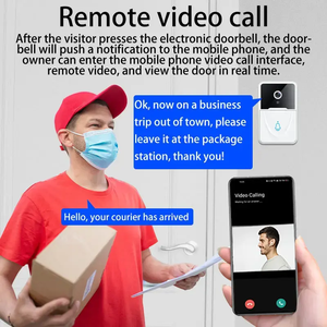 Tuya cuộc sống thông minh HD Mini chuông cửa máy ảnh hai cách âm thanh Wifi cửa không dây chuông máy ảnh với Chime - Product Image 4