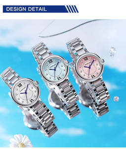 Montre Quartz Gros Bracelet en Acier Inoxydable Style Tendance pour Femme, Montre en Alliage Métallique avec Mouvement <span class=keywords><strong>Seiko</strong></span>, Cadeau Promotionnel pour Dames - Product Image 6