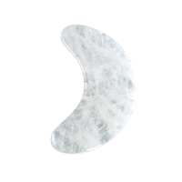 Produits populaires 2025, plaque de massage en quartz clair en forme de lune, Gua Sha, pierre de massage, masseur facial pour la santé et le bien-être