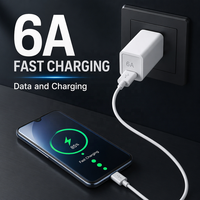 Câble de charge rapide Cantell Wholesale 6A 1M, câble USB C 1M, câble de charge rapide 2A Type C pour Samsung