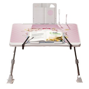 Petite table de lit <span class=keywords><strong>pliable</strong></span> en métal à hauteur réglable avec surface en bois pour dortoir, table d'étude pour ordinateur portable pour étudiants, fenêtre en <span class=keywords><strong>baie</strong></span> - Product Image 5