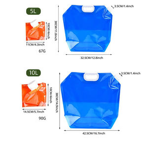 Sac d'eau pliable grande capacité pour extérieur, conteneur portable pour le nettoyage, la boisson, le camping et le barbecue - Product Image 3