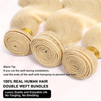 Prix de gros, lots de cheveux brésiliens Remy 10A blonds # Cheveux humains 100% naturels, ondulés, non traités chimiquement, pour tresses, pour femmes noires