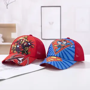 만화 모자 봄 새로운 어린이 모자 인쇄 소년 소녀 차양 야구 모자 한글판 어린이 모자 여름