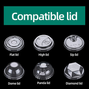 Impression personnalisée de logo, coupes transparentes Boba Dabba, gobelets jetables en plastique, gobelets en plastique jetables avec couvercles - Product Image 3