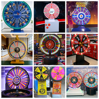 Roue de la fortune LED intelligente rotative automatique pour loterie, équipement avec fonction de support de distribution mondiale et personnalisation de l'apparence