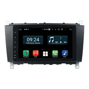 Máy Phát Đa Phương Tiện Trên Xe Hơi Android 10.0 4 + 64G, Đài Phát Thanh Cho Xe Hơi Dành Cho Benz CLK-Class W209 W203 W463 Với Carplay 4G Wifi Mirror Link