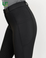 Nouveau pantalon d'équitation moulant pour sports de plein air avec protection intégrale des genoux et élastique pour femme