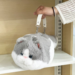 지갑 고양이 동물 봉제 숄더백 캐주얼 야외 봉제 핸드백 대용량 보관 가방 통근 날짜 봉제 가방 - Product Image 4